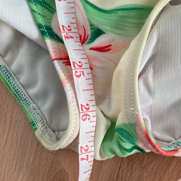 80s Christina floral small bathing suit - Picture 8 of 12